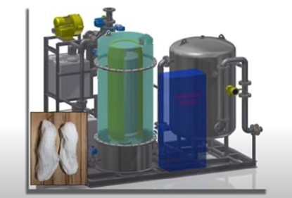 アクアファイバー 繊維ろ過装置 全体像