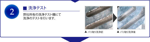 2.洗浄テスト